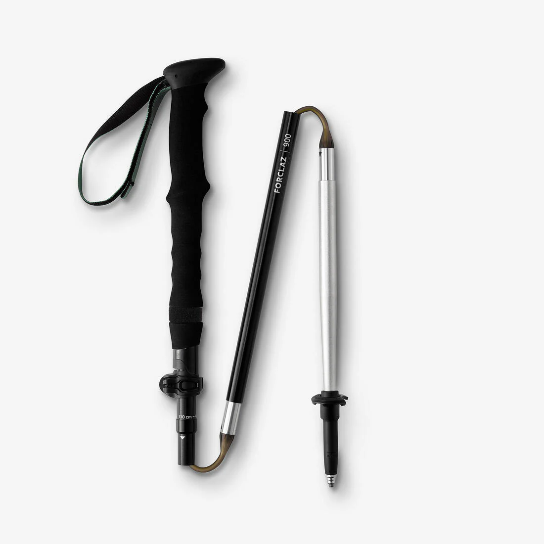 1  BASTÓN ULTRA COMPACTO DE SENDERISMO – MT900 NEGRO