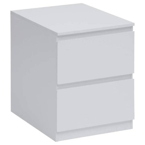 Chevet 2 tiroirs 38 cm Dolo blanc 5five Chevet 2 tiroirs 38 cm Dolo blanc 5five