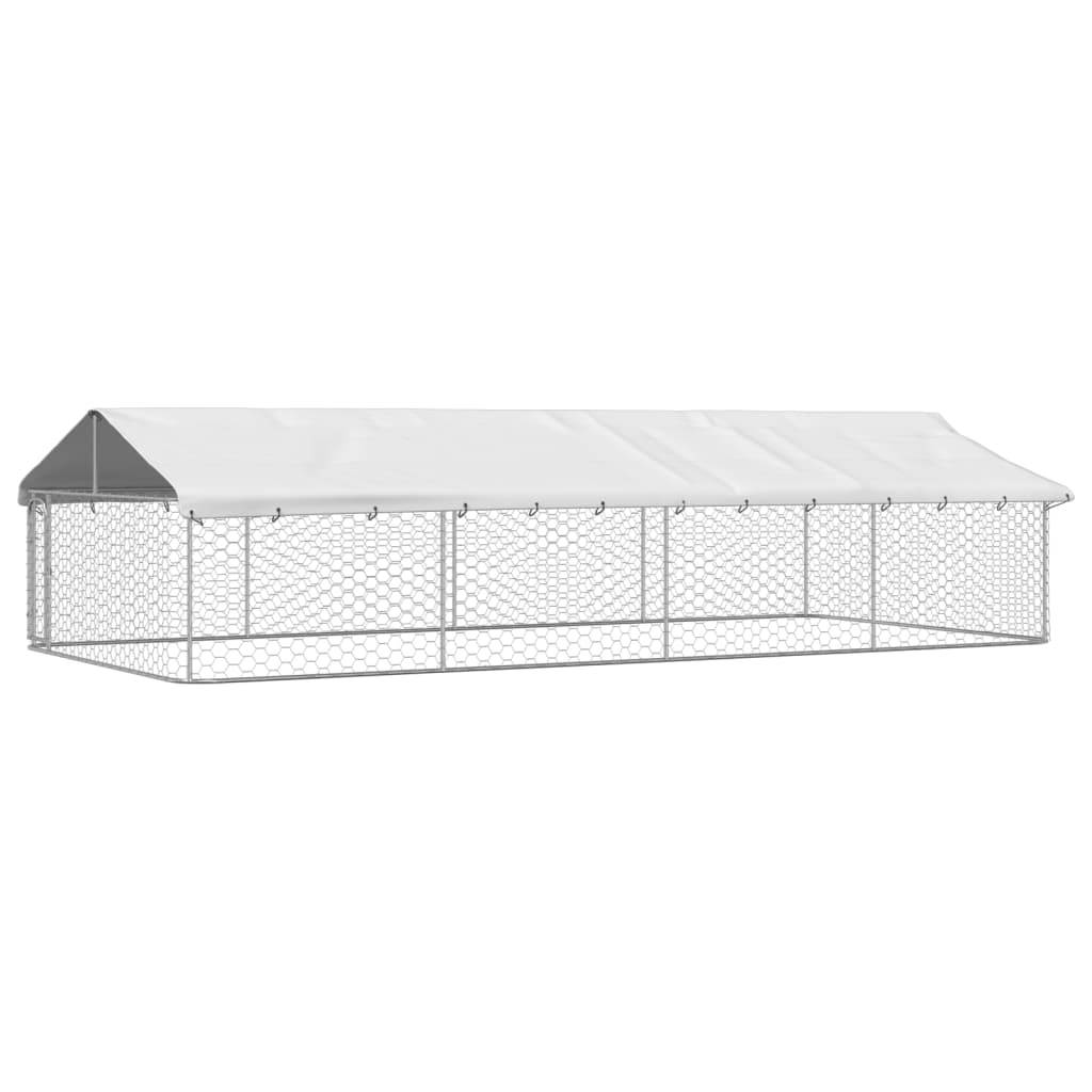 Chenil d'extérieur - Cage d'extérieur - Chenil de jardin avec toit 600x300x150 cm