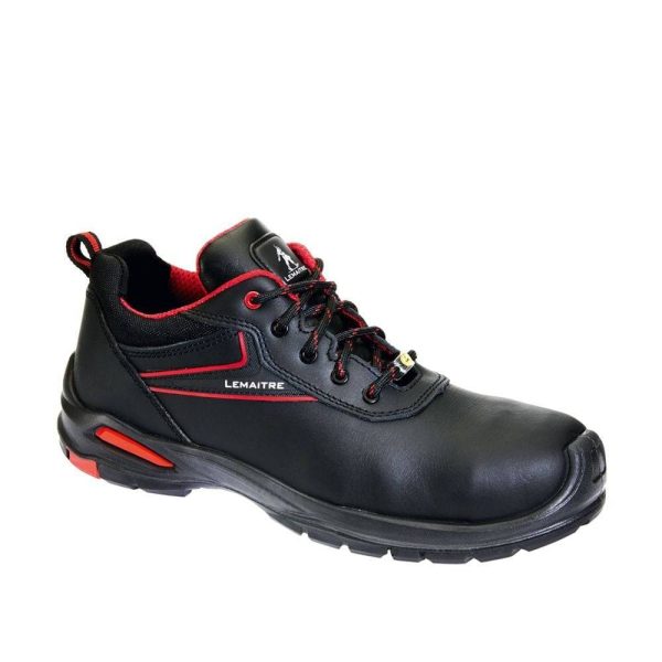 Chaussures de sécurité basses Lemaitre GEORGE LOW S3 SRC ESD Noir / Rouge 40 Chaussures de sécurité basses Lemaitre GEORGE LOW S3 SRC ESD Noir / Rouge 40