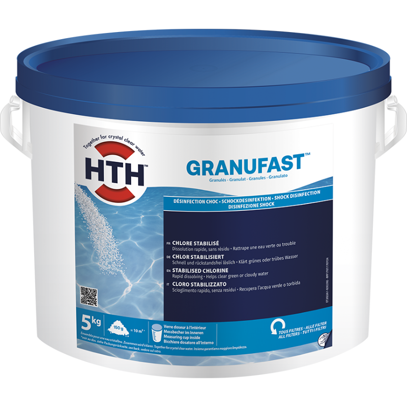 Chlore choc stabilisé hth® GRANUFAST - 5kg -