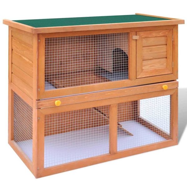 Clapier d’extérieur Enclos pour petits animaux 1 porte Bois vidaXL 273758 Clapier d’extérieur Enclos pour petits animaux 1 porte Bois vidaXL 273758