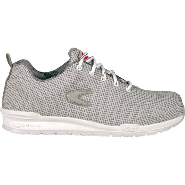 Chaussures de sécurité basses COFRA WHITE S3S FO SR Gris / Blanc 43 Chaussures de sécurité basses COFRA WHITE S3S FO SR Gris / Blanc 43