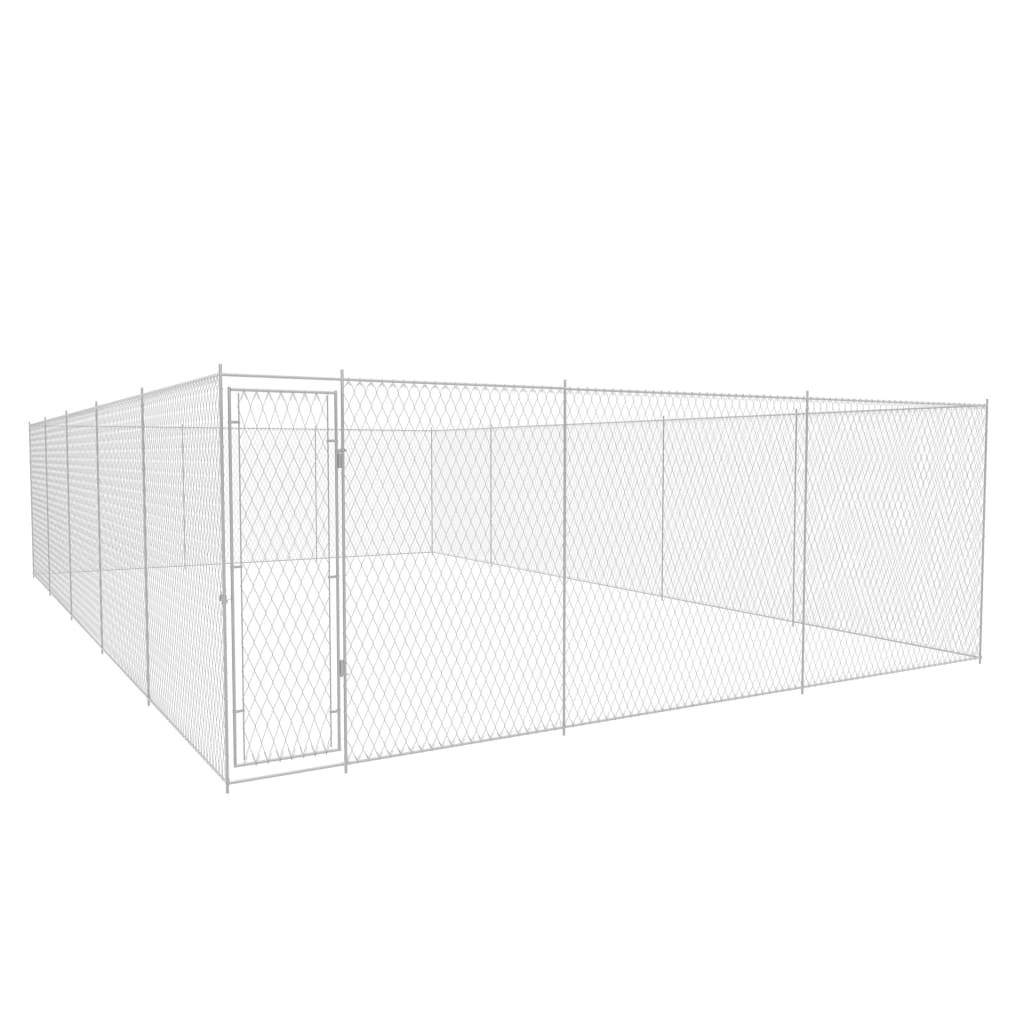 Chenil extérieur cage enclos parc animaux chien extérieur pour chiens acier galvanisé 950 x 570 x 185 cm