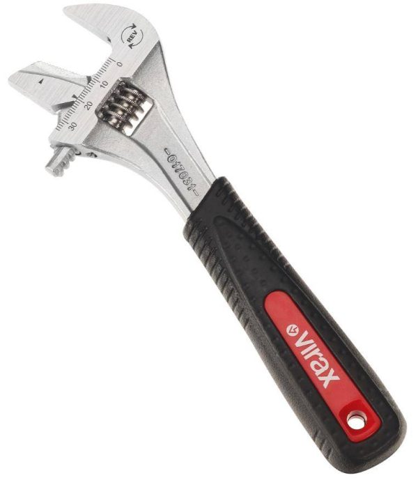 Clé à molette à mors réversible VIRAX 12 mm – 017033 Clé à molette à mors réversible VIRAX 12 mm – 017033