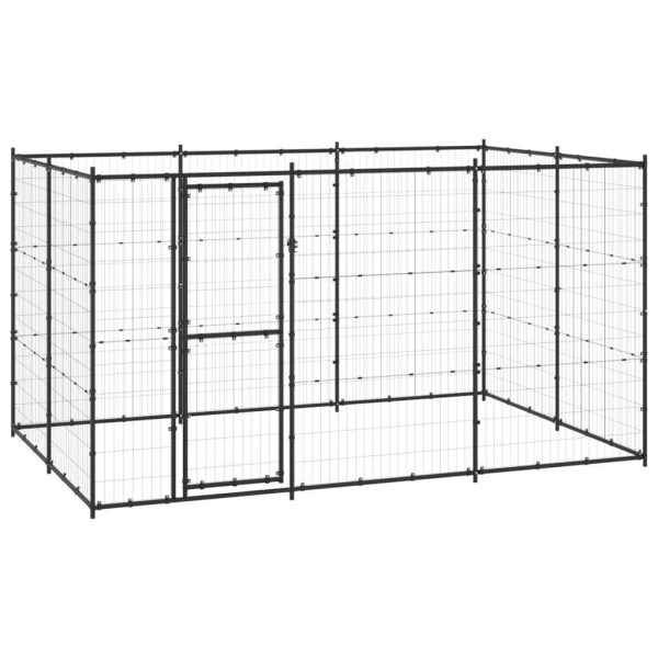 Chenil extérieur cage enclos parc animaux chien extérieur acier 7,26 m² Chenil extérieur cage enclos parc animaux chien extérieur acier 7,26 m²