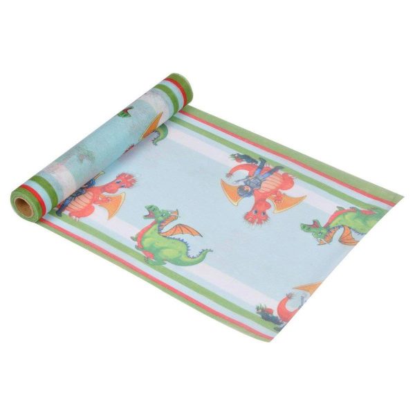 Chemin de Table Jetable «Chevalier & Dragon» 28cmx5m Multicolore Chemin de Table Jetable «Chevalier & Dragon» 28cmx5m Multicolore