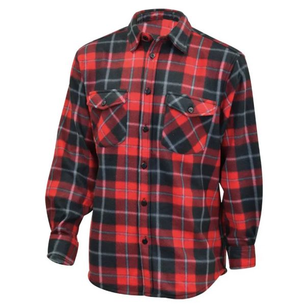 Chemise chaude homme à carreaux rouge Chemise chaude homme à carreaux rouge