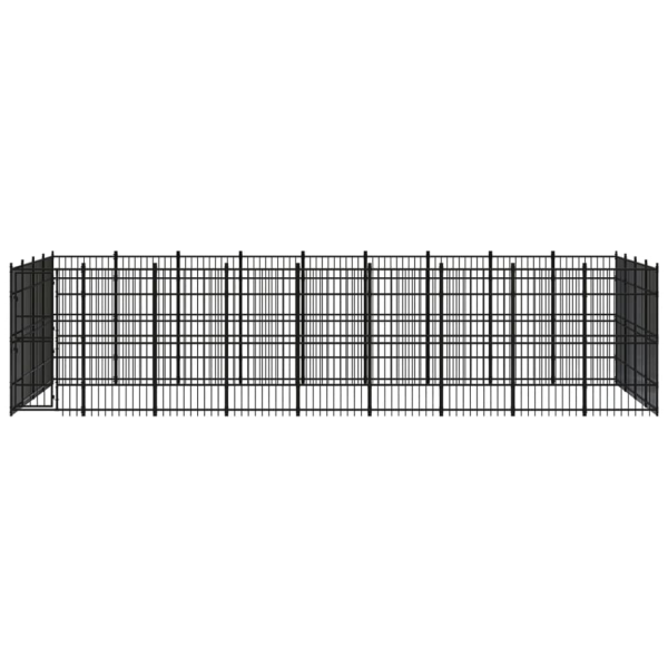 Chenil D’Extérieur Pour Chiens Acier 33,18 M² – vidaXL Chenil D’Extérieur Pour Chiens Acier 33,18 M² – vidaXL