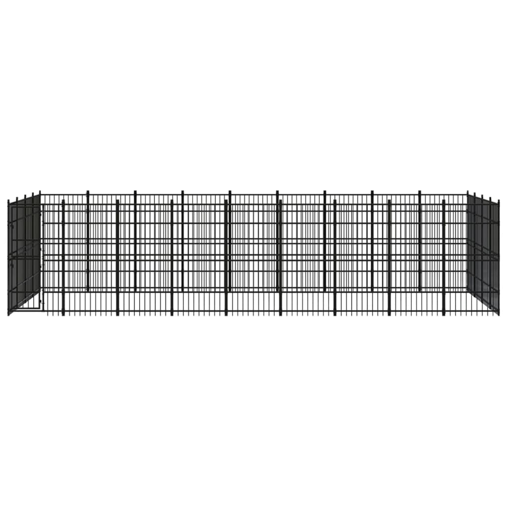 Chenil D'Extérieur Pour Chiens Acier 33,18 M² - vidaXL