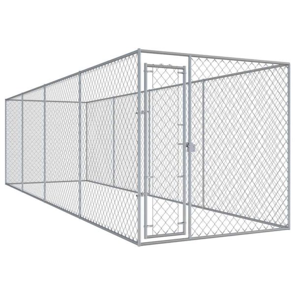 Chenil extérieur extra-long pour chien en acier galvanisé 760x192x185 cm – ComfortXL Outdoor Living Chenil extérieur extra-long pour chien en acier galvanisé 760x192x185 cm – ComfortXL Outdoor Living