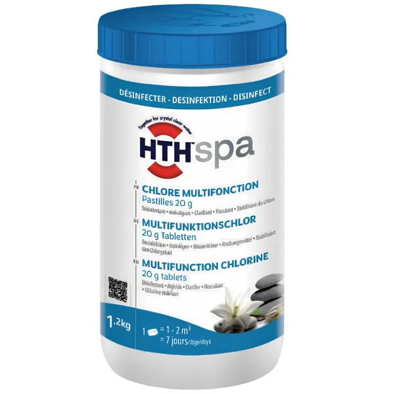 Chlore stabilisé multifonction hth Spa 1,2 kg - 1,2 kg