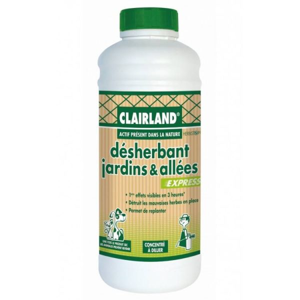 Clairland – Désherbant Jardins & Allées – Concentré 1 L Clairland – Désherbant Jardins & Allées – Concentré 1 L