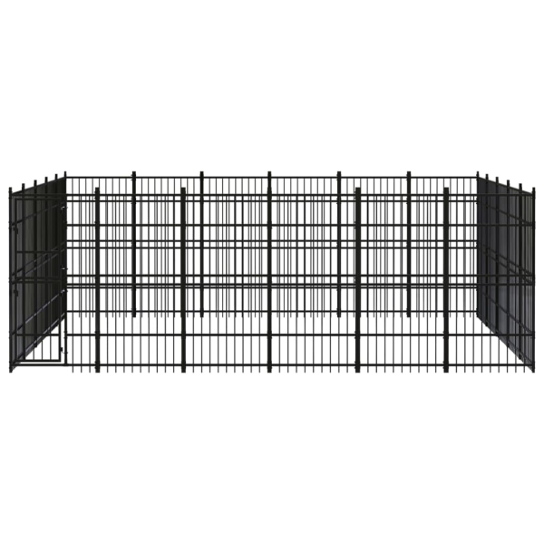 Chenil D’Extérieur Pour Chiens Acier 27,65 M² – vidaXL