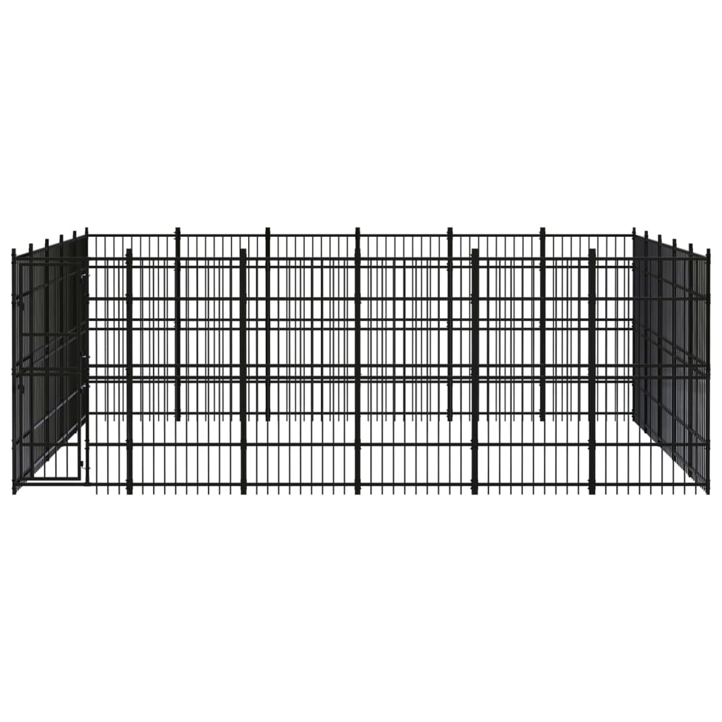 Chenil D'Extérieur Pour Chiens Acier 27,65 M² - vidaXL