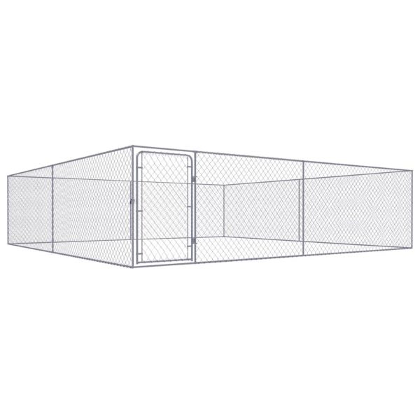 Chenil extérieur 4x4m grand enclos chien en acier galvanisé haute résistance – ComfortXL Outdoor Living Chenil extérieur 4x4m grand enclos chien en acier galvanisé haute résistance – ComfortXL Outdoor Living