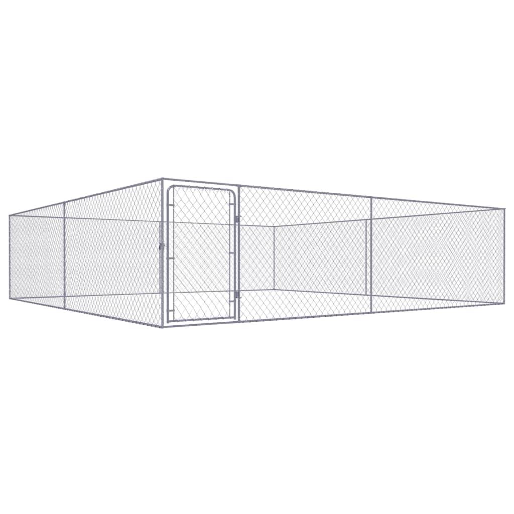 Chenil extérieur 4x4m grand enclos chien en acier galvanisé haute résistance – ComfortXL Outdoor Living
