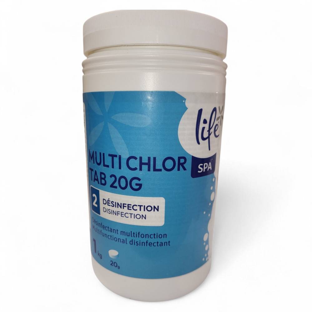 Chlore multifonction 1 kg pour spa