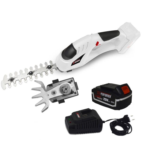 Cisaille de jardin Portative – Sculpteur de haies 2 EN 1 – 20V – Xperformer XPCSTH20LI – Batterie 4Ah et chargeur inclus Cisaille de jardin Portative – Sculpteur de haies 2 EN 1 – 20V – Xperformer XPCSTH20LI – Batterie 4Ah et chargeur inclus