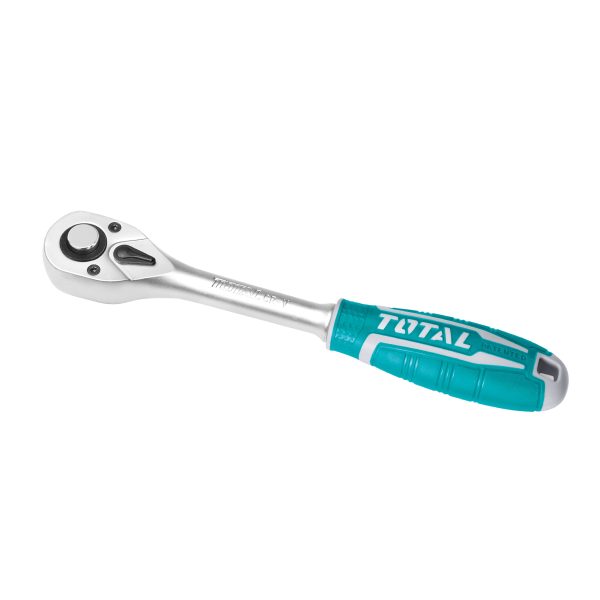 Clé cliquet réversible THT106 – 260 mm/insertion de 1/2» – Chromo-vanadium (Cr-V) | TOTAL Clé cliquet réversible THT106 – 260 mm/insertion de 1/2» – Chromo-vanadium (Cr-V) | TOTAL