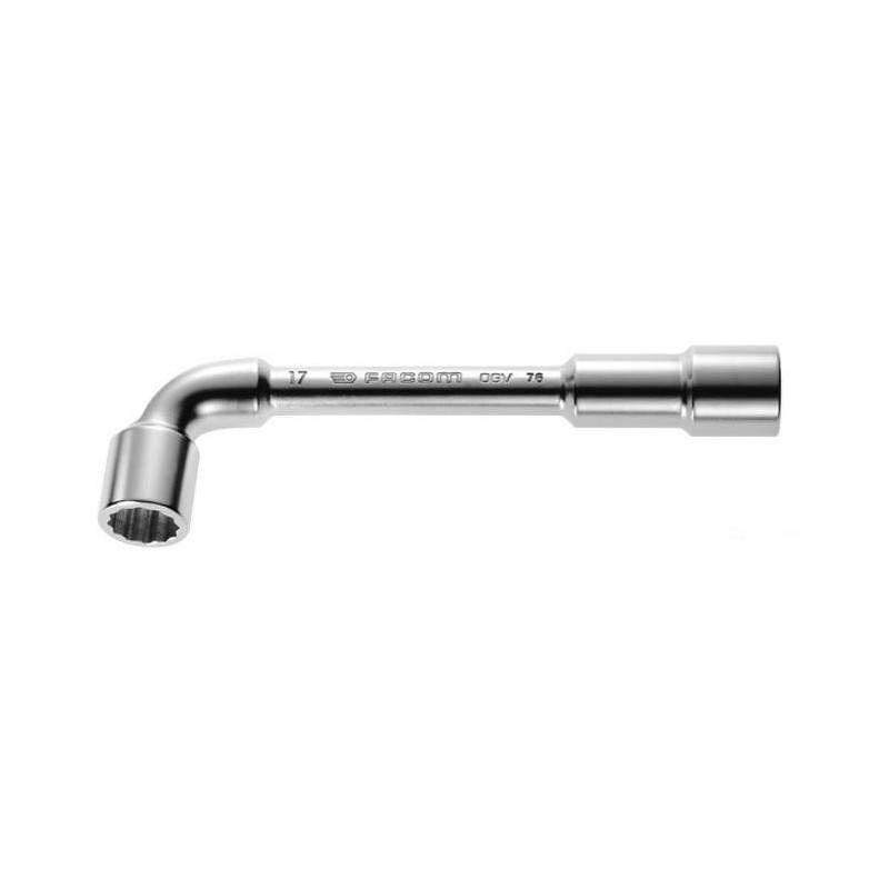 Clé à pipe débouchée métrique forgée 12 x 6 pans série 76 FACOM - Dim mm: 30