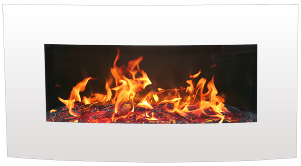 Cheminée électrique Murale Vénézia Blanche 90 cm Effet Flammes Breakling Cheminée électrique Murale Vénézia Blanche 90 cm Effet Flammes Breakling