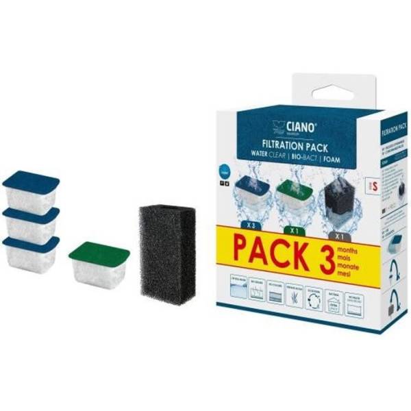 CIANO pack 3 mois cartouches filtration taille S CIANO pack 3 mois cartouches filtration taille S