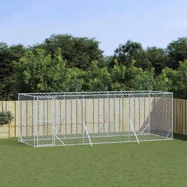 Chenil Extérieur Acier Galvanisé pour Chiens et Animaux Jardin 6x2x2 m – ComfortXL Outdoor Living Chenil Extérieur Acier Galvanisé pour Chiens et Animaux Jardin 6x2x2 m – ComfortXL Outdoor Living