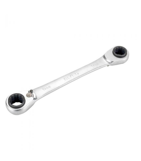 Clé 4 en 1 à cliquet réversible 10×13-17×19 mm alyco ALYCO 191636 Clé 4 en 1 à cliquet réversible 10×13-17×19 mm alyco ALYCO 191636