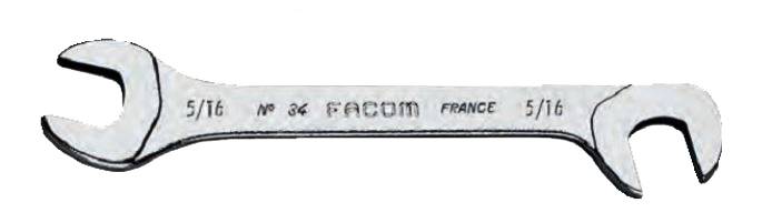 Clé à fourche 'Micromécanique' à tête inclinée 3/16'' - FACOM - 34.3/16