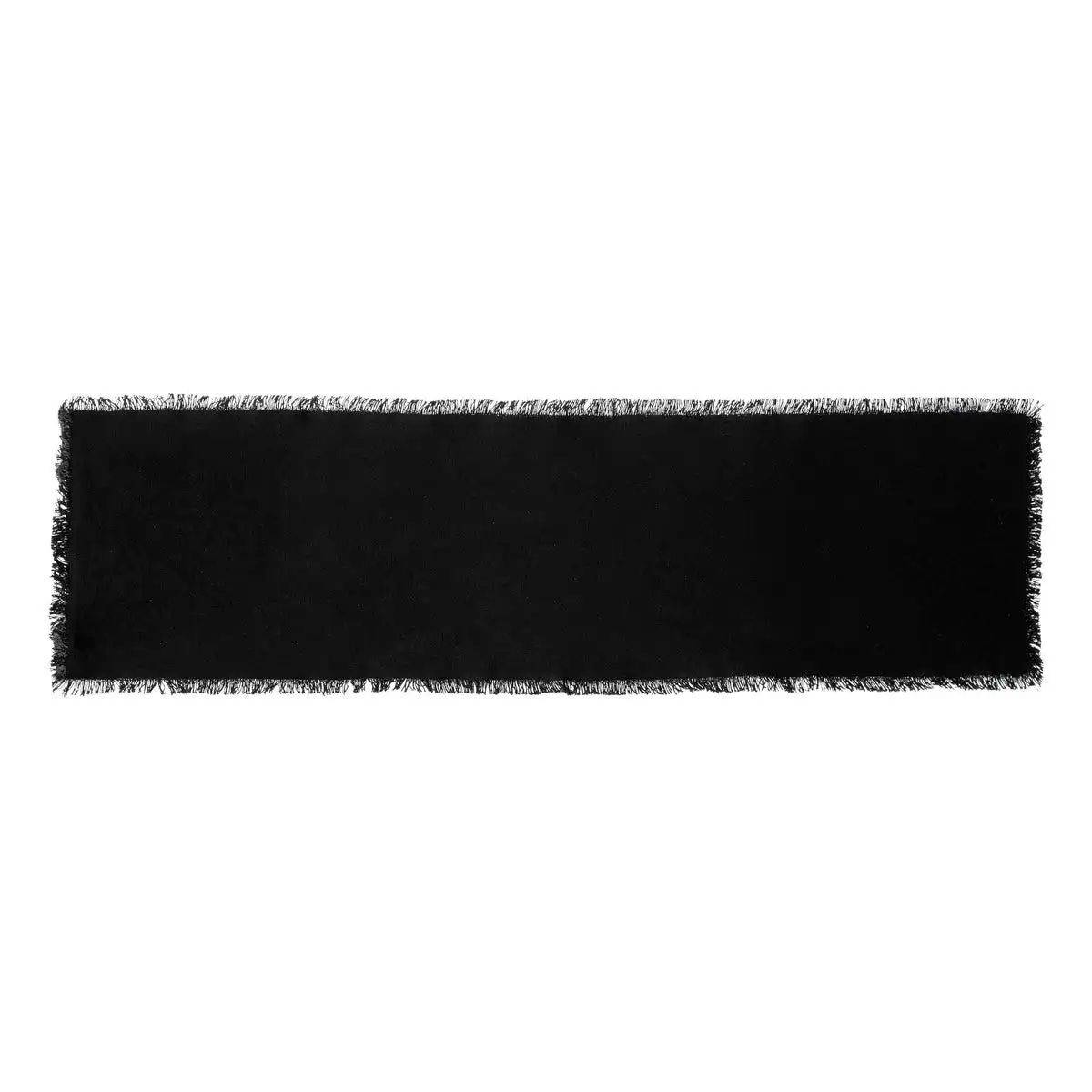 Chemin de Table "Maha" 38x140cm Noir