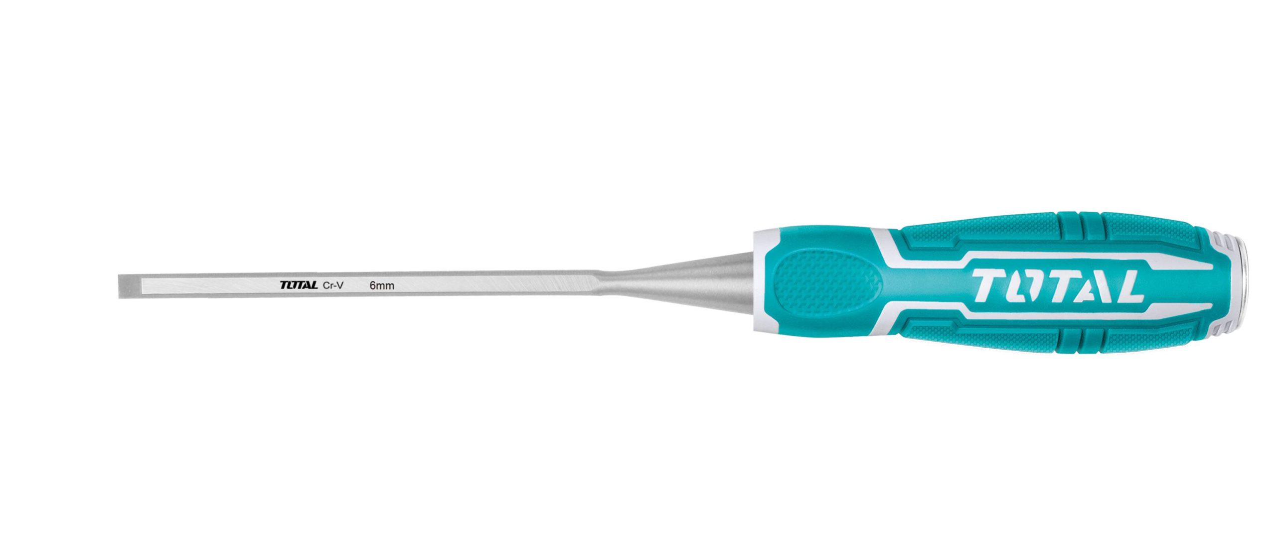 Ciseau à bois THT41 - 6 x 140 mm - Chromo-vanadium (Cr-V) | TOTAL