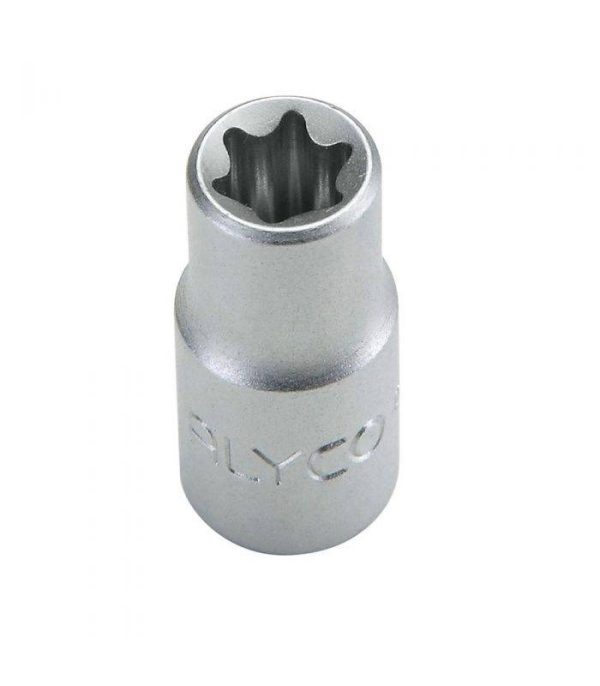 Clés à douille 1/4 torx femelles e5 ALYCO 192115