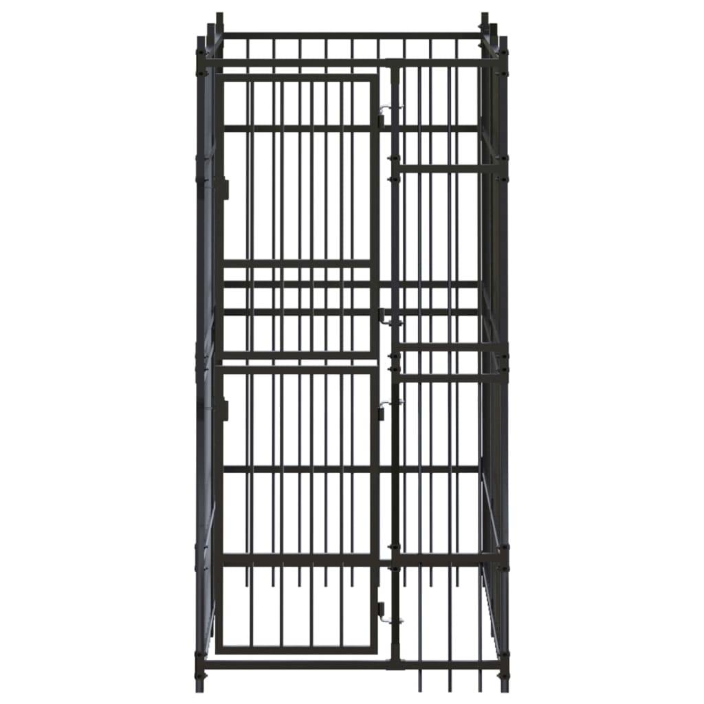 Chenil d'extérieur - Cage d'extérieur - Chenil de jardin pour chiens Acier 1,84 m²