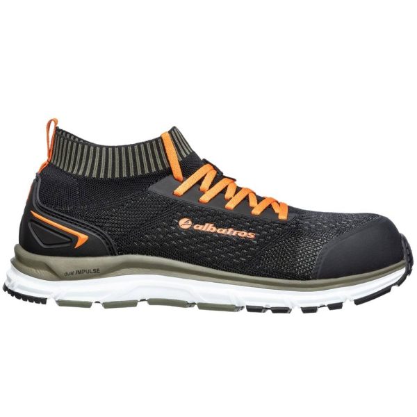 Chaussures de sécurité Albatros ULTIMATE IMPULSE OLIVE LOW S1P ESD HRO SRA Noir / Vert 45 Chaussures de sécurité Albatros ULTIMATE IMPULSE OLIVE LOW S1P ESD HRO SRA Noir / Vert 45