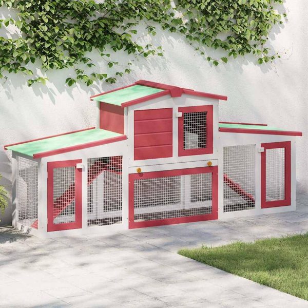 Clapier/parc Ekim Rouge 201 X 45 X 85 cm – P87209R Clapier/parc Ekim Rouge 201 X 45 X 85 cm – P87209R