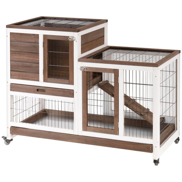 Clapier bois sapin intérieur pour lapins 2 étages roulettes freins tricolore – ComfortXL Outdoor Living Clapier bois sapin intérieur pour lapins 2 étages roulettes freins tricolore – ComfortXL Outdoor Living