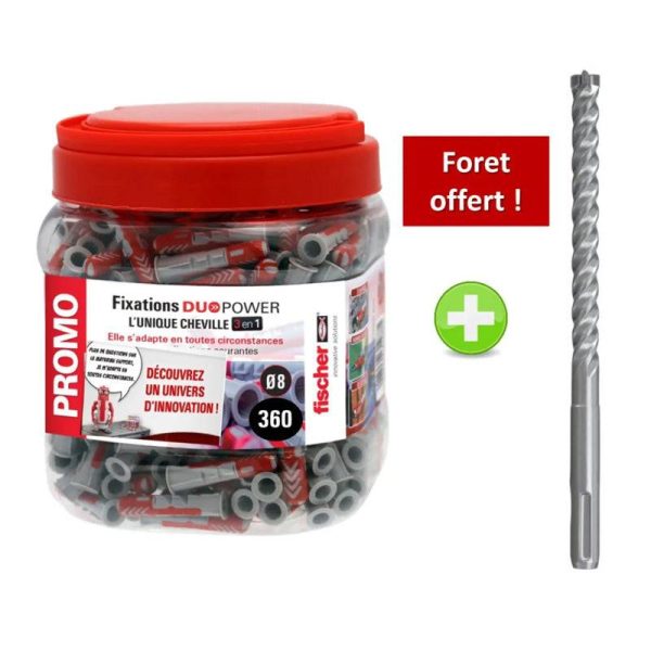 Cheville FISCHER 8x40mm DuoPower 360 pièces Fischer Cheville FISCHER 8x40mm DuoPower 360 pièces Fischer