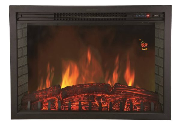 Cheminée électrique Encastrable Insert Oxford XL 75 cm Effet Flammes LED Chemin’Arte