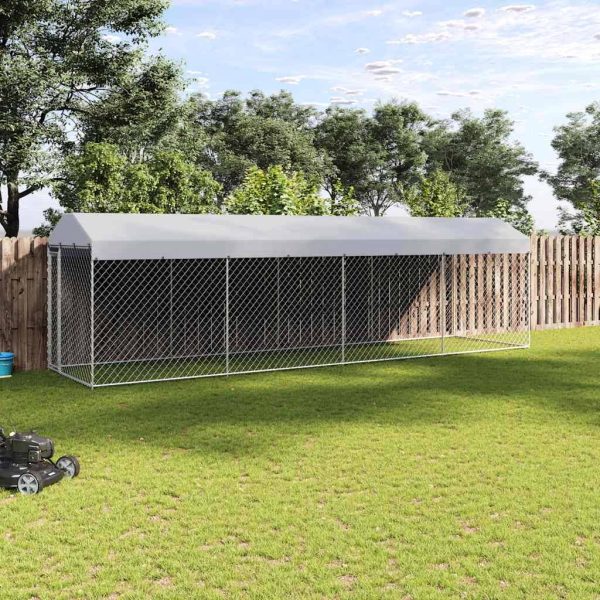 Chenil extérieur avec toit pour chiens 760x190x225 cm vidaXL 145031 Chenil extérieur avec toit pour chiens 760x190x225 cm vidaXL 145031