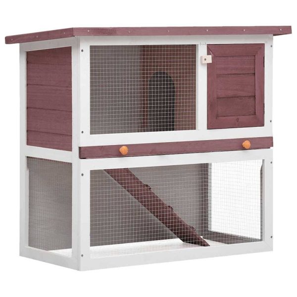 Clapier d’extérieur 1 porte Marron Bois vidaXL 170832 Clapier d’extérieur 1 porte Marron Bois vidaXL 170832