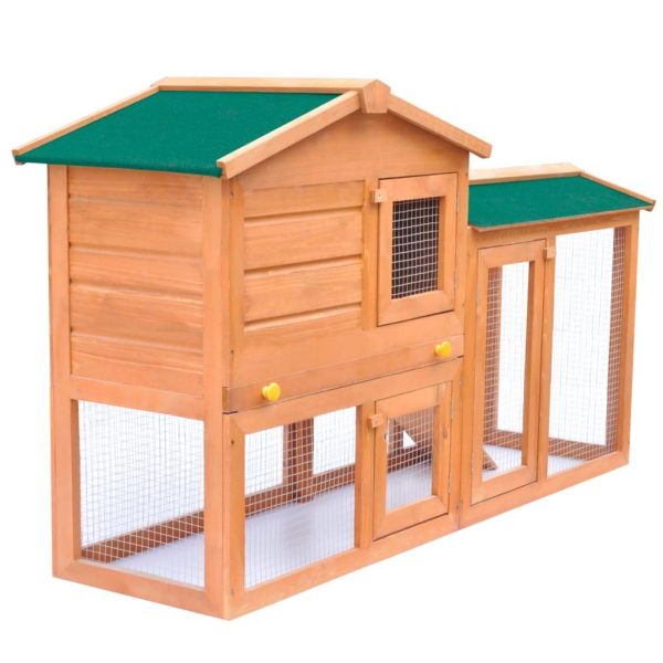 Clapier large d’extérieur – Cage d’extérieur pour petits animaux de compagnie Bois rj527 Clapier large d’extérieur – Cage d’extérieur pour petits animaux de compagnie Bois rj527