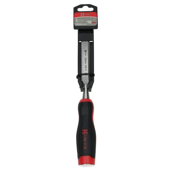Ciseau à bois bi-matière SPRO à frapper 16mm – HANGER – 110406 Ciseau à bois bi-matière SPRO à frapper 16mm – HANGER – 110406