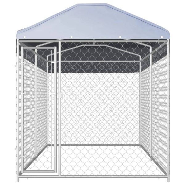 Chenil d’extérieur – Cage d’extérieur – Chenil de jardin avec toit pour chiens 382x192x225 cm Chenil d’extérieur – Cage d’extérieur – Chenil de jardin avec toit pour chiens 382x192x225 cm
