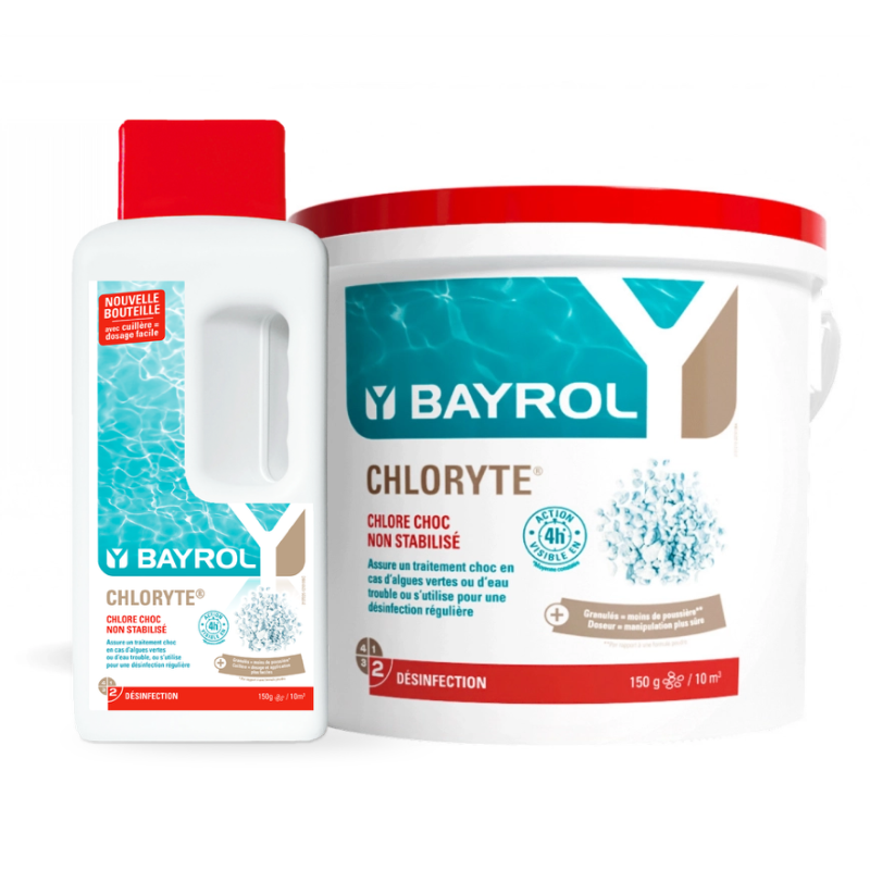 Chlore non stabilisé Bayrol Chloryte Traitement de l'eau 3,3 kg