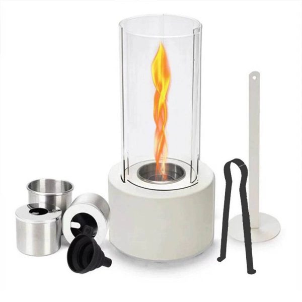 Cheminée de table portable, brasero sans fumée, pour intérieur et extérieur, décoration d’intérieur pour Halloween et Noël, Blanc-Lytech Cheminée de table portable, brasero sans fumée, pour intérieur et extérieur, décoration d’intérieur pour Halloween et Noël, Blanc-Lytech