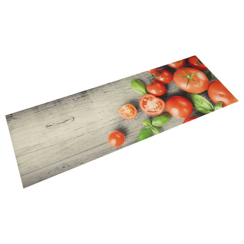 Chemin de Cuisine Velours Lavable Base Antidérapante Motif Tomates pour Sol Gris 45x150 cm – ComfortXL Outdoor Living