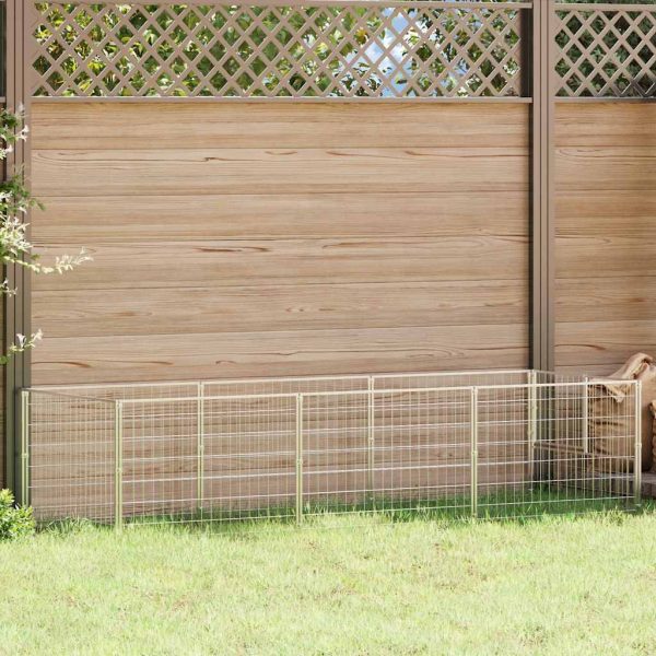 Chenil Argenté 3 m² Acier vidaXL 3082101 Chenil Argenté 3 m² Acier vidaXL 3082101