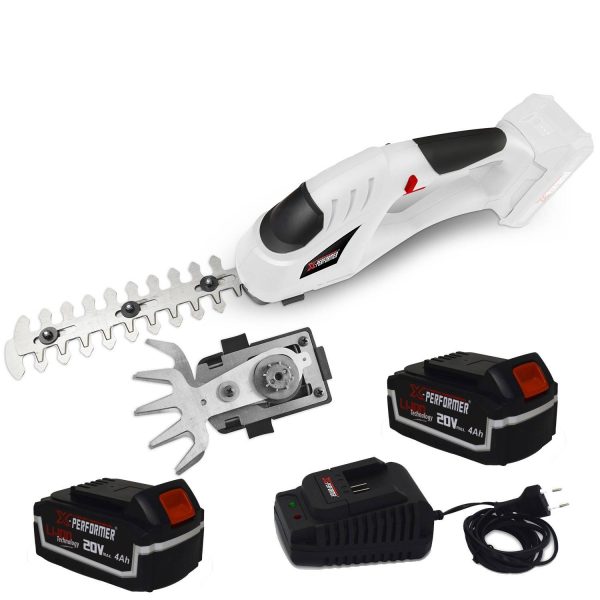 Cisaille de jardin Portative – Sculpteur de haies 2 EN 1 – 20V – Xperformer XPCSTH20LI – 2 Batteries 2Ah et chargeur Cisaille de jardin Portative – Sculpteur de haies 2 EN 1 – 20V – Xperformer XPCSTH20LI – 2 Batteries 2Ah et chargeur