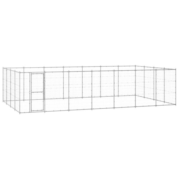 Chenil extérieur Acier galvanisé 33,88 m² vidaXL 3082320
